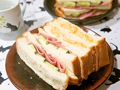 懐かしい喫茶店のあの味！お家で作るハムサンド